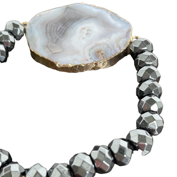 KK Stone Bracelet with Gray Beads - Picture 8 of 10